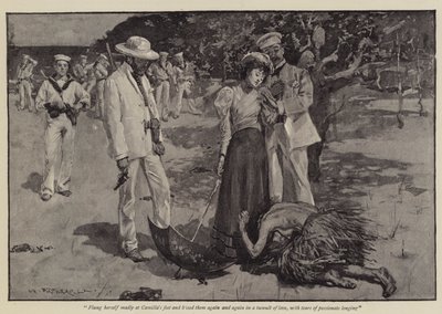 Illustratie voor Een triomf van de beschaving, door Grant Allen door William Hatherell
