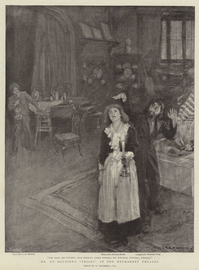 De Trilby van meneer Du Maurier in het Haymarket Theatre door William Hatherell