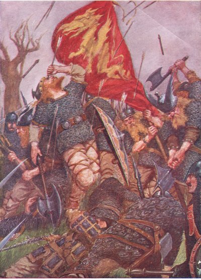 Een pijl, vallend uit de hemel, doorboorde zijn rechteroog door William Hatherell
