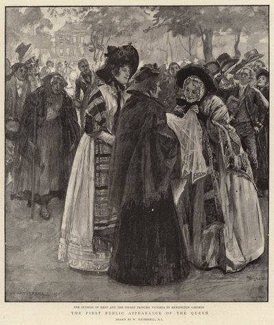 Het Eerste Openbare Optreden van de Koningin door William Hatherell