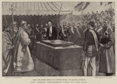 Het bezoek van de Franse president aan de tsaar door William Hatherell