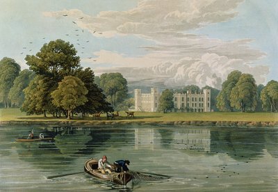 Sion House, gegraveerd door Robert Havell (1769-1832) 1815 (kleurgravure) door William Havell