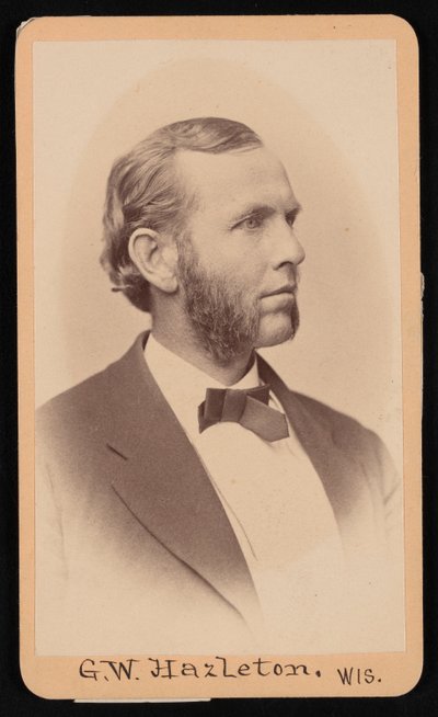 Portret van Gerry Whiting Hazleton 1829-1920 door William Hayward Sherman