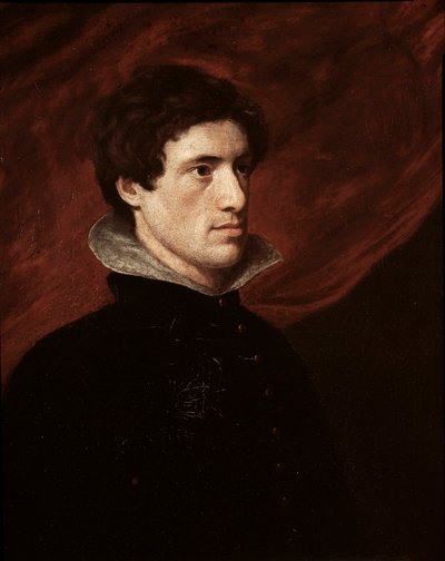Portret van de Engelse schrijver Charles Lamb door William Hazlitt
