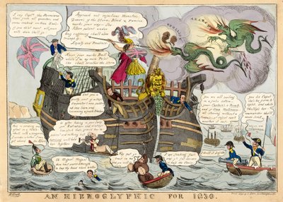 Een Hiëroglief voor 1830, uitgegeven 1830 door William Heath