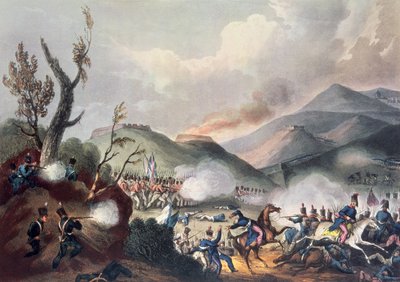 Slag bij Busaco, 27 september 1810, gegraveerd door Thomas Sutherland (b.c. 1785) door William Heath