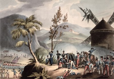 Slag bij Roleia, 17 augustus 1808, gegraveerd door Thomas Sutherland door William Heath