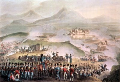Slag bij Toulouse, 10 april 1814, gegraveerd door Thomas Sutherland (ca. 1785) door William Heath