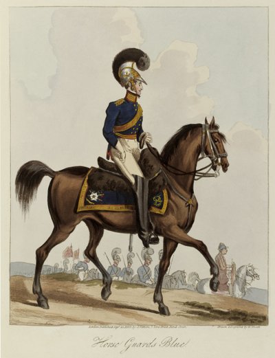 Horse Guards Blue, Uniformstudie van het Koninklijk Regiment van Horse Guards door William Heath