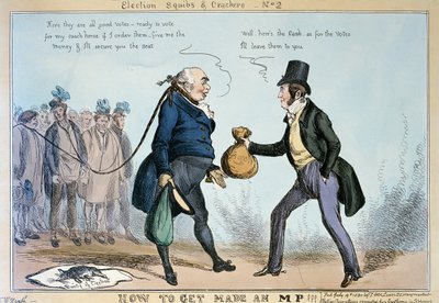 Hoe een parlementslid te worden, 19 juli 1830 door William Heath