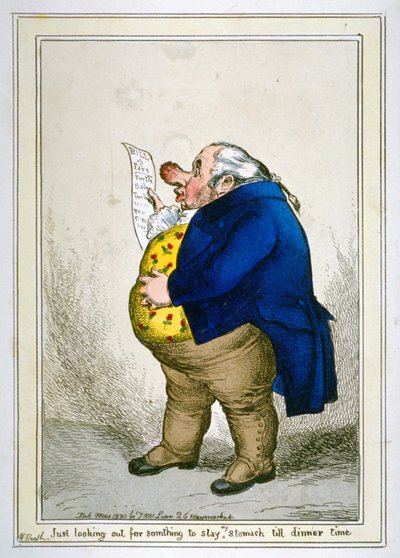 Gewoon op zoek naar iets om mijn maag te vullen tot etenstijd door William Heath