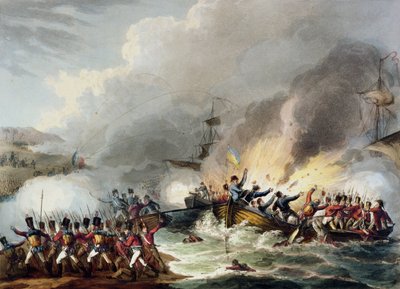 Landing van de Britse troepen in Egypte, maart 1801, uit 