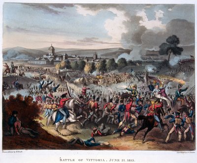 Lord Wellington (1769-1852) betreedt Salamanca, illustratie voor een verhalend gedicht door Dr. Syntax, 1818 door William Heath