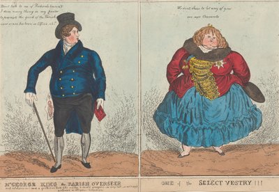 De heer George King, parochiaal opzichter / een van de leden van de Select Vestry door William Heath
