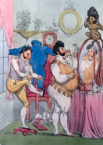 Regency a la Mode, 1812 door William Heath