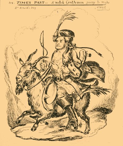 Vervlogen tijden - Een Welshe heer op bezoek, 1830 door William Heath