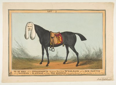 Te Koop Met Al Zijn Verplichtingen - Het Beroemde Renpaard Woolsack door William Heath