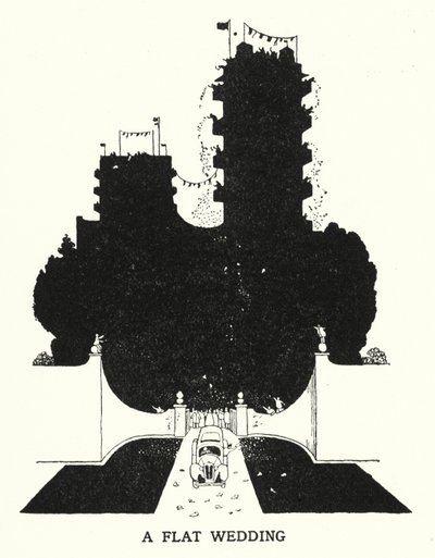Een platte bruiloft door William Heath Robinson