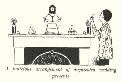 Een verstandige regeling van gedupliceerde huwelijkscadeaus door William Heath Robinson