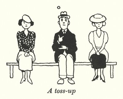 Een loting (litho) door William Heath Robinson