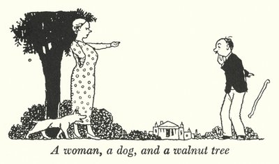 Een vrouw, een hond en een walnotenboom door William Heath Robinson