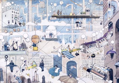 Luchtleven door William Heath Robinson