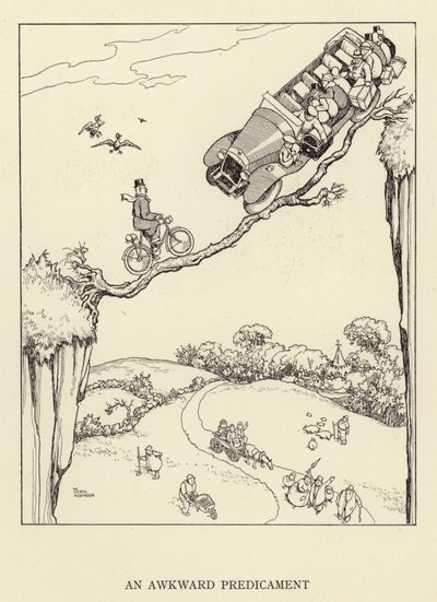 Een ongemakkelijke situatie door William Heath Robinson