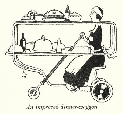Een verbeterde dinerwagen door William Heath Robinson