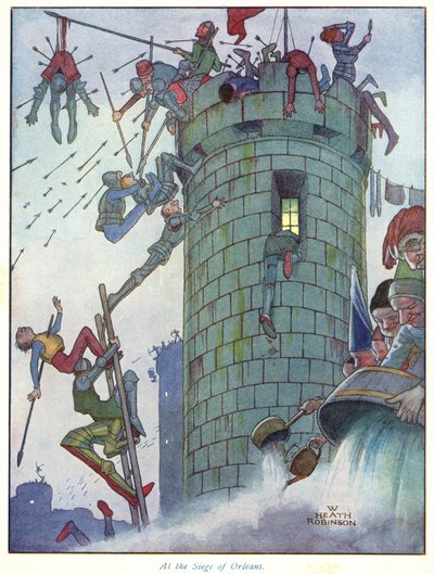 Bij het Beleg van Orléans door William Heath Robinson