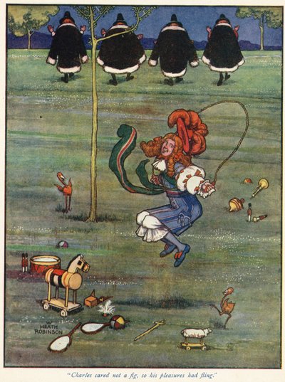 Karel gaf er niets om, dus zijn genoegens hadden vrij spel door William Heath Robinson
