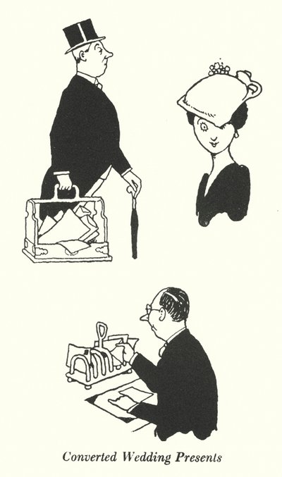 Omgezette huwelijkscadeaus door William Heath Robinson