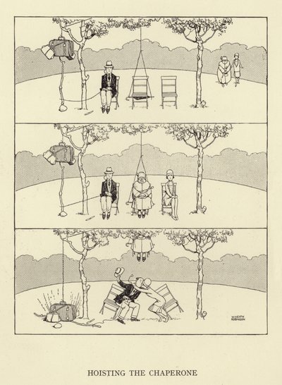 Het Hijsen van de Chaperonne door William Heath Robinson