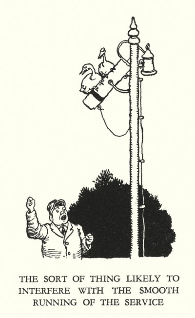 Illustratie voor Railway Ribaldry door W Heath Robinson door William Heath Robinson