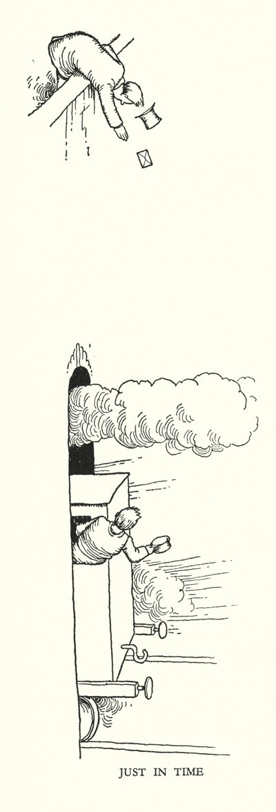 Illustratie voor Railway Ribaldry door W Heath Robinson door William Heath Robinson