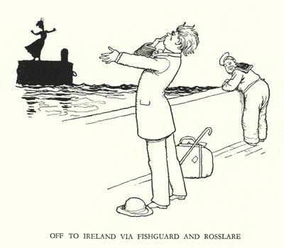 Illustratie voor Railway Ribaldry door W Heath Robinson door William Heath Robinson