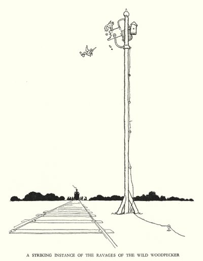 Illustratie voor Railway Ribaldry door W Heath Robinson door William Heath Robinson