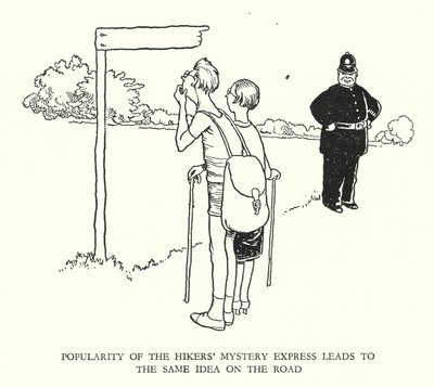 Illustratie voor Railway Ribaldry door W Heath Robinson door William Heath Robinson