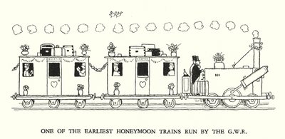 Illustratie voor Railway Ribaldry door W Heath Robinson door William Heath Robinson