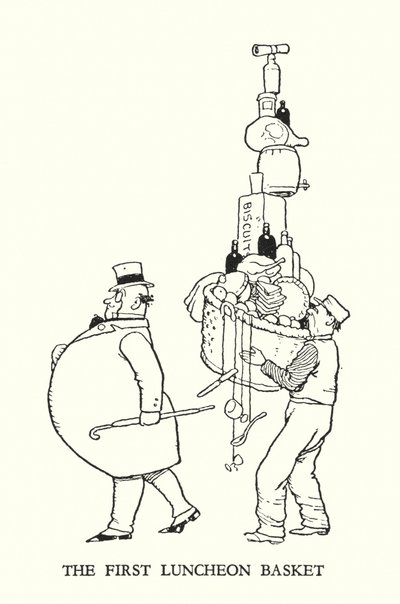 Illustratie voor Railway Ribaldry door W Heath Robinson door William Heath Robinson