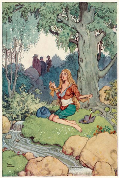 Illustratie voor De Avonturen van Don Quichot door William Heath Robinson