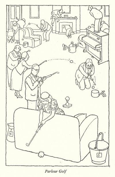 Salon golf door William Heath Robinson