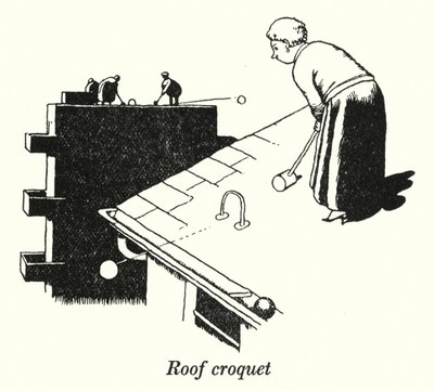 Dak croquet door William Heath Robinson
