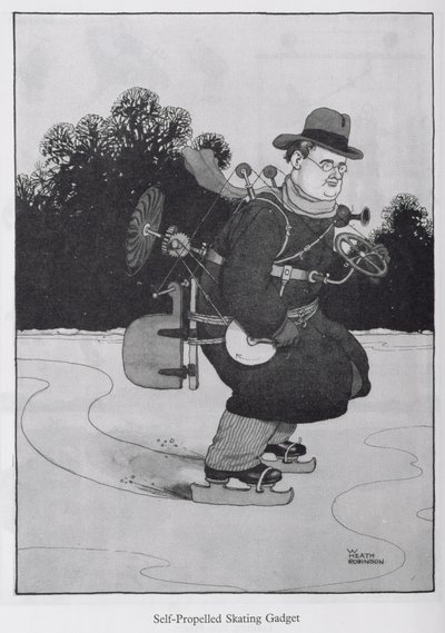 Zelfrijdende schaats gadget, illustratie uit 