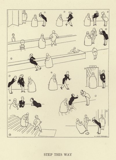 Stap deze kant op door William Heath Robinson