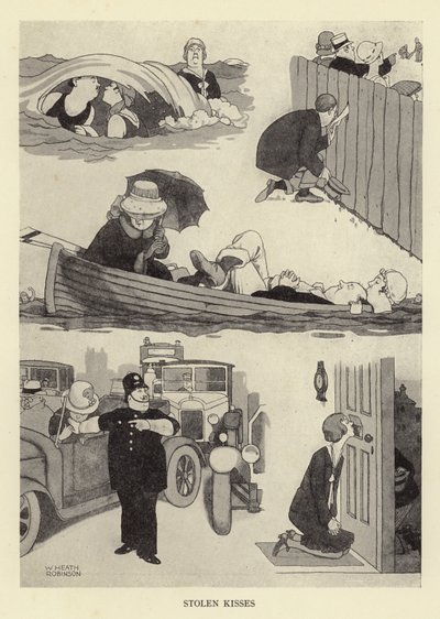 Gestolen kussen door William Heath Robinson