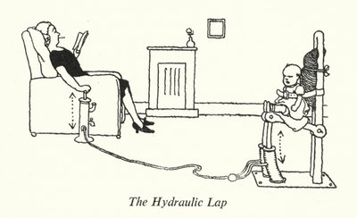 De Hydraulische Schoot (litho) door William Heath Robinson