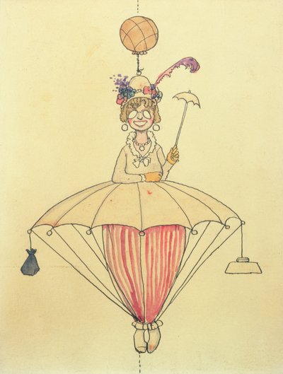 Het Persoonlijke Luchtreissysteem voor Dames door William Heath Robinson