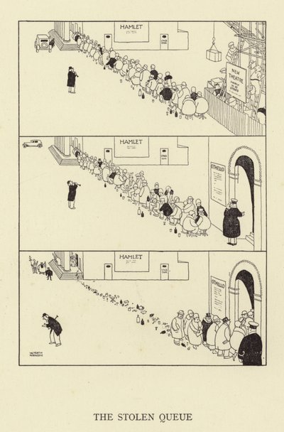 De Gestolen Queue door William Heath Robinson