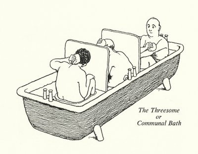 Het Drietal of Gemeenschappelijk Bad door William Heath Robinson