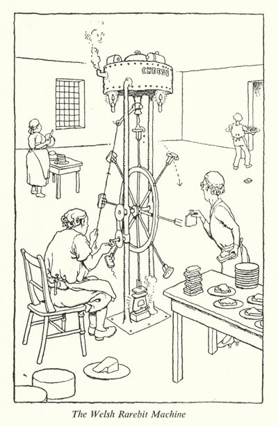 De Welsh Rarebit Machine door William Heath Robinson